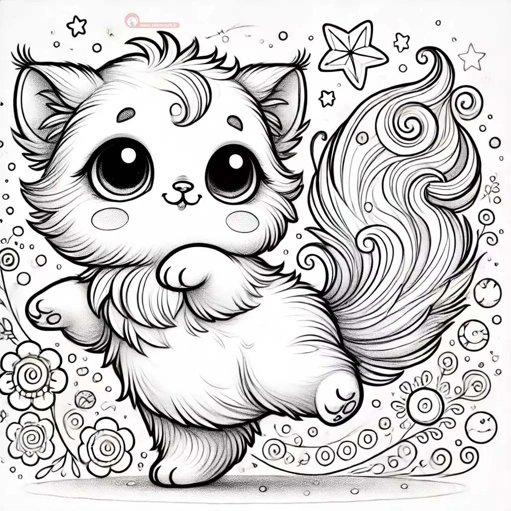 گربه برای نقاشی