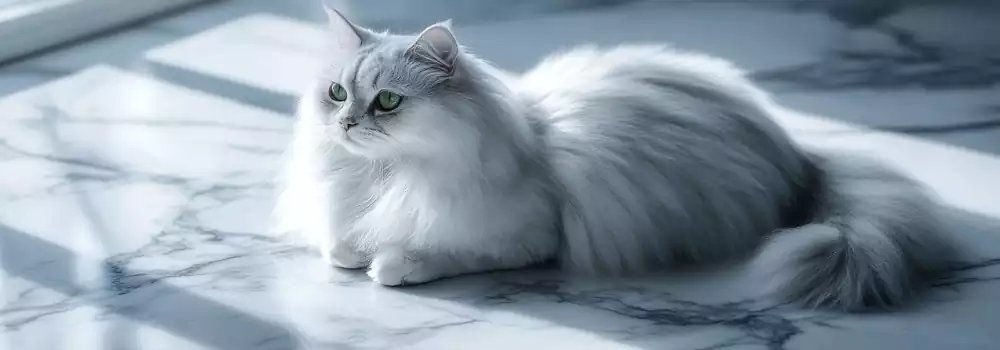 گربه نژاد چین چیلا نقره‌ای