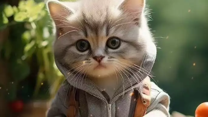 گربه گوگولی بامزه