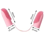 مسواک دو انگشتی سیلیکونی سگ و گربه - تصویر 3