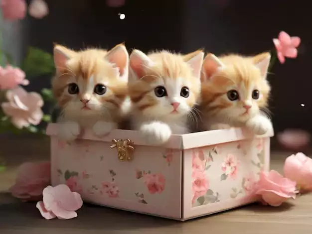 بچه گربه های پشمالو