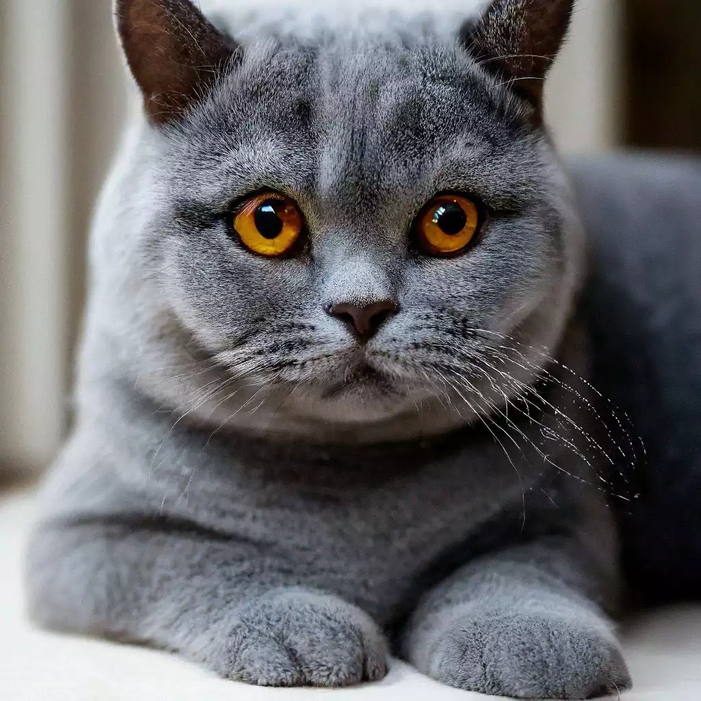 گربه اسکاتیش آنفولد خاکستری