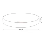 ابعاد تشک سگ و گربه نیناپت طرح سرکل سایز 2