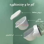 بخش های مختلف قمقمه مخزن دار مسافرتی گربه و سگ