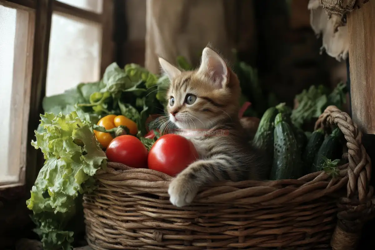 سبزیجات مجاز برای گربه