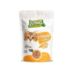 پوچ گربه عقیم شده گوشت مرغ چانکی در سس جانگل