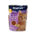 پوچ گربه وینستون طعم گوشت شکار و بوقلمون