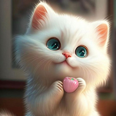 گربه بامزه