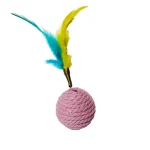 اسباب بازی گربه توپ کنفی پر دار