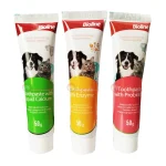 ست مسواک و خمیر دندان سگ و گربه بایولاین