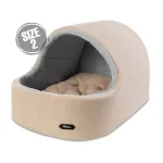 لانه نیناپت سگ و گربه مدل بیفو سایز 2 رنگ کرم
