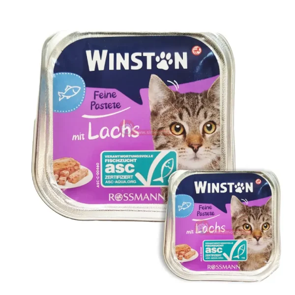 ووم گربه طعم ماهی سالمون Winston
