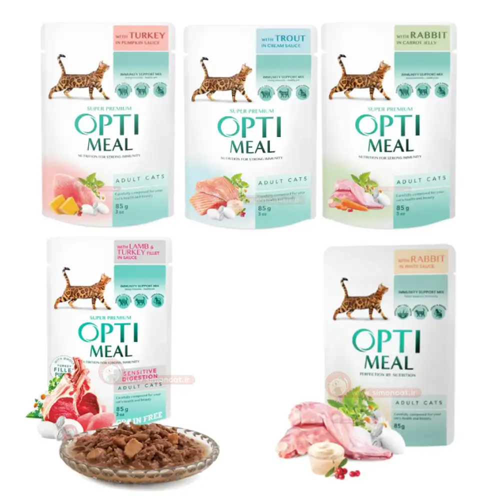 پوچ گربه بالغ اپتی میل OPTI MEAL