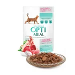 پوچ گربه بالغ اپتی میل با بره و فیله بوقلمون در سس مخصوص گوارش حساس