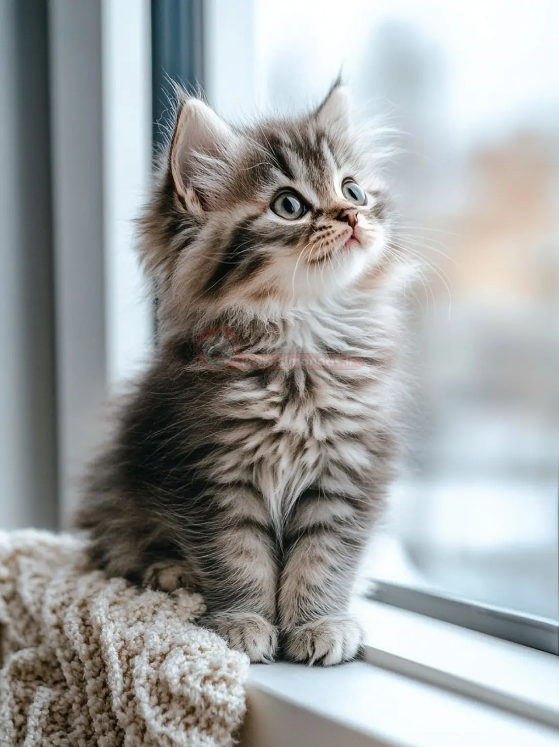 عکس گربه گوگولی بنفش