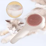 برس مخصوص سگ و گربه همراه با دکمه تخلیه مو