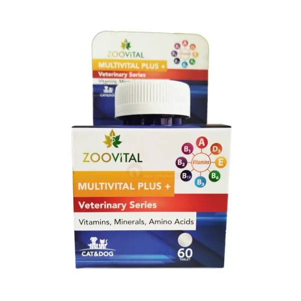 قرص مولتی ویتامین سگ و گربه زوویتال Zoovital multivital plus