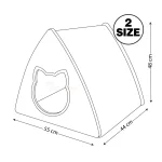 ابعاد لانه چوبی سه گوش