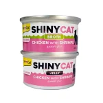 کنسرو گربه جیم کت طعم مرغ و میگو شاینی کت