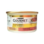 کنسرو گربه گورمت گلد تیکه ای بوقلمون و اردک