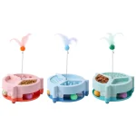 اسباب بازی گربه سه کاره ارام خور همراه با توپ بازی