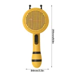برس موی حیوانات خانگی طرح زنبور با دکمه تخلیه مو