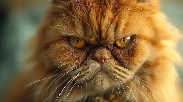 عکس گربه پرشین طوسی