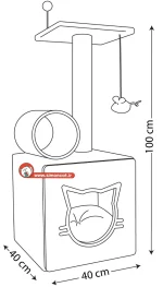 اندازه درخت گربه نیناپت