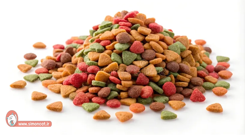 غذای خشک رنگی