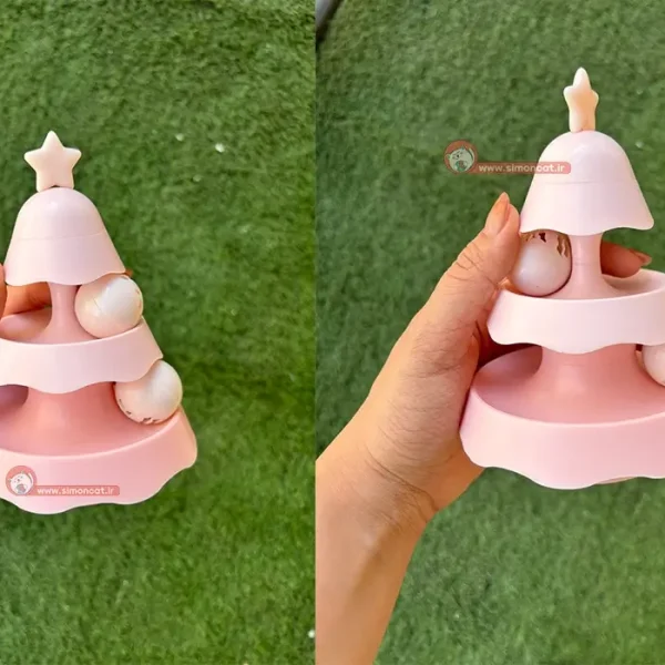 اسباب بازی درخت کریسمس توپدار گربه