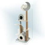 ابعاد اسکرچر گربه ابر و ماه کد C