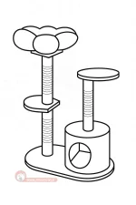 اسکرچر گربه کدیپک مدل میخک