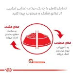 ترکیب غذای خشک و تر