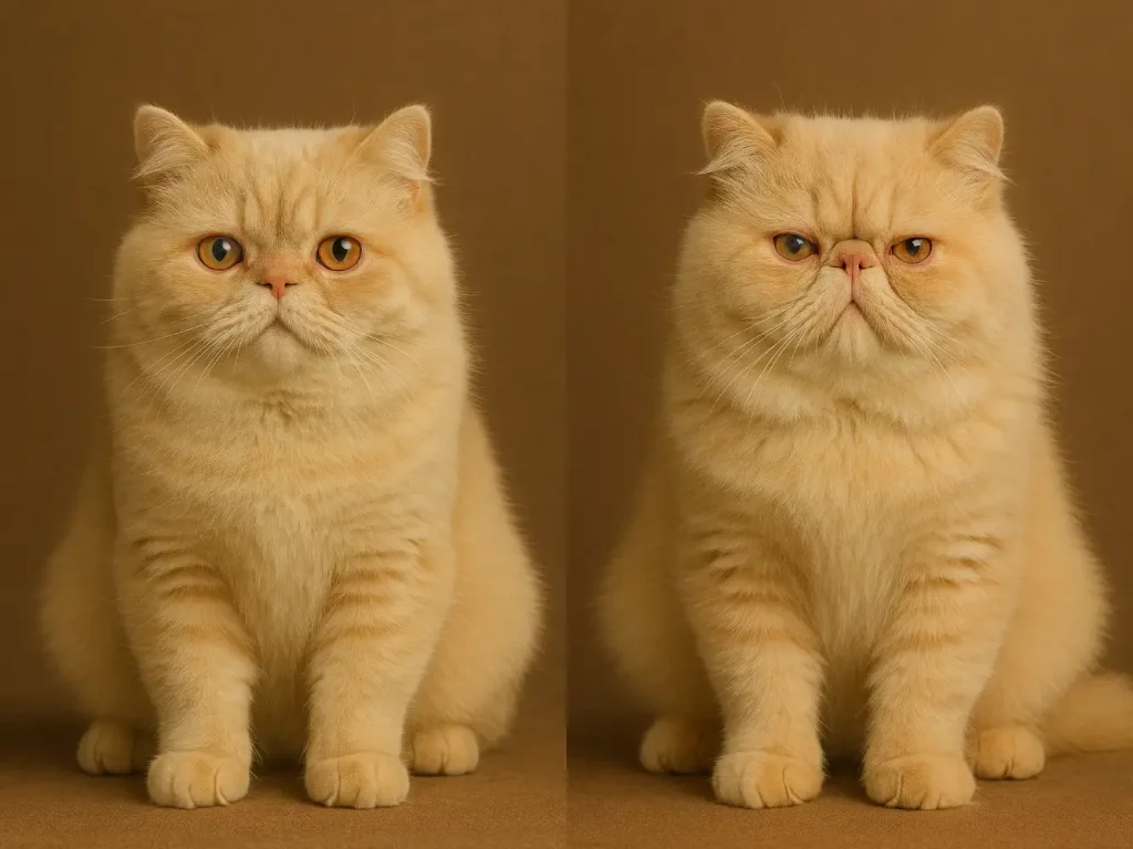 تفاوت گربه پرشین فبت و سوپر فلت