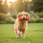 سگ در حال بازی با دنتال مدل دمبلی