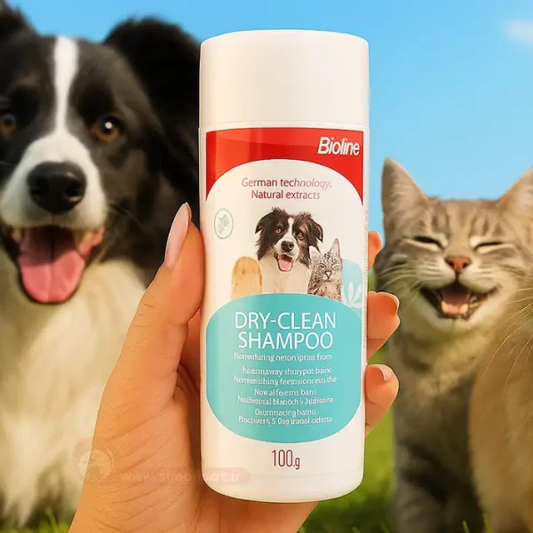 شامپو خشک حیوانات خانگی بایولاین