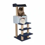 گربه پرشین در حال استراحت و بازی روی درخت گربه مدل نارنج