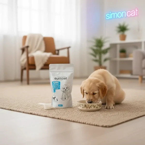 توله سگ در حال خوردن شیر