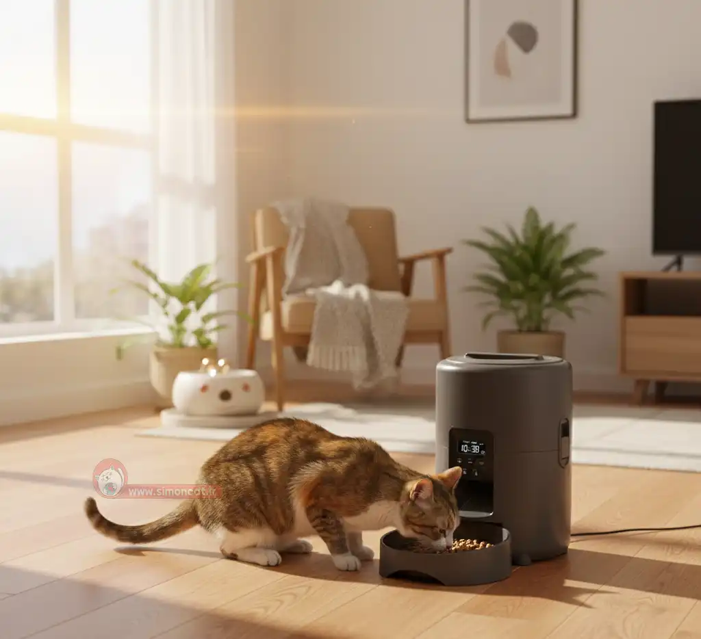 ظرف غذای اتوماتیک برای گربه و سگ