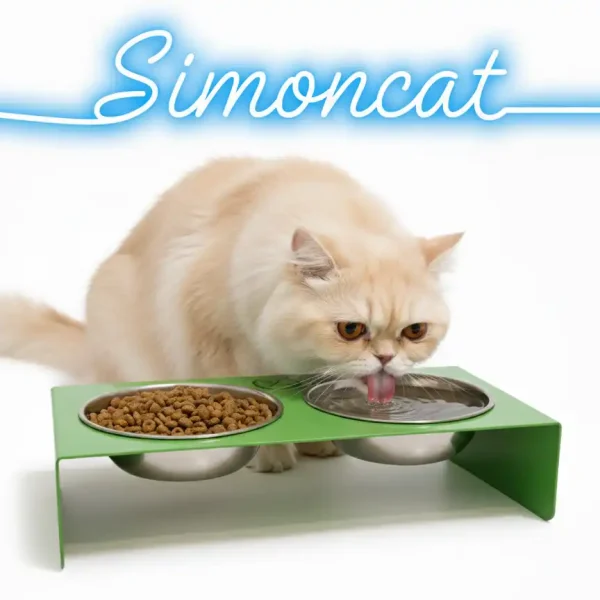 ظرف غذای گربه استیل