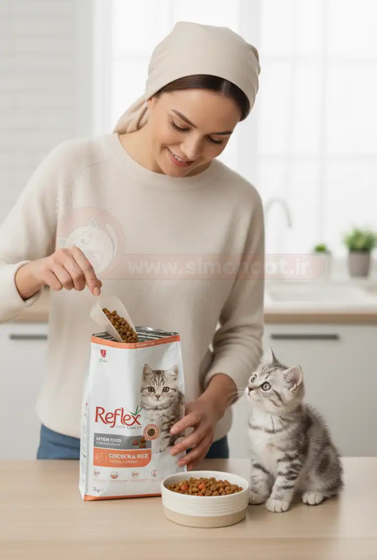 غذای رفلکس بچه گربه