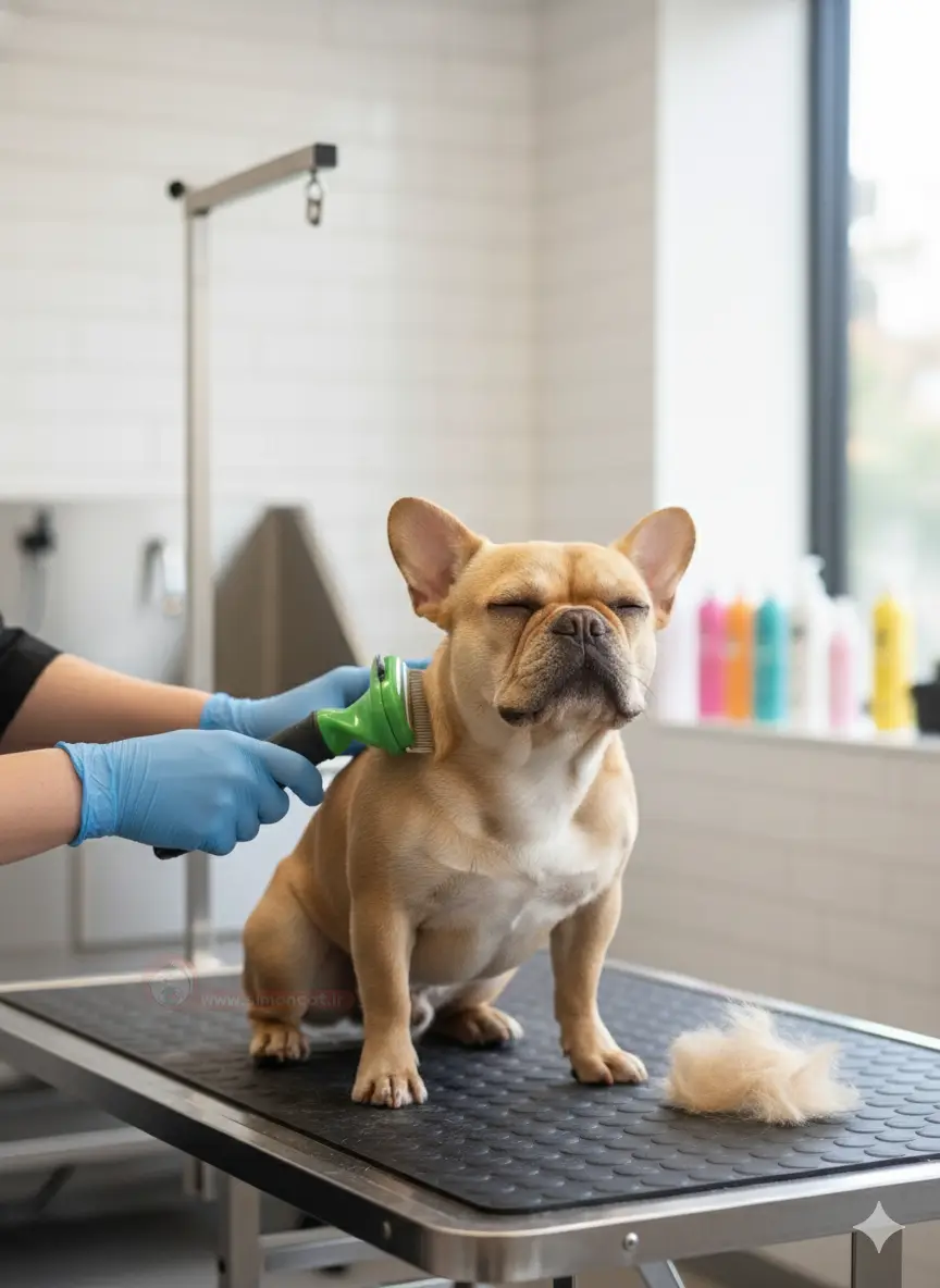 نحوه استفاده از برس سگ مو کوتاه فورمیناتور