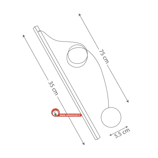 ابعاد چوب بازی توپک دار