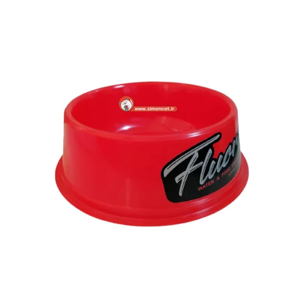 ظرف آب و غذا سگ و گربه سایز متوسط مدل فلور