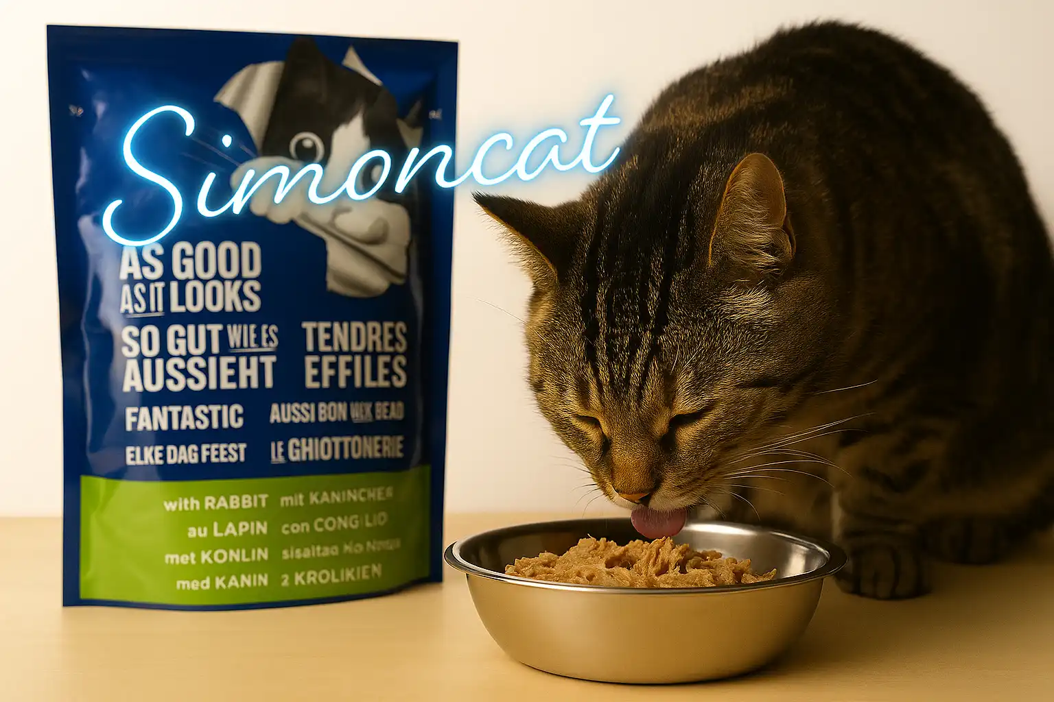 غذای گربه با طعم خرگوش