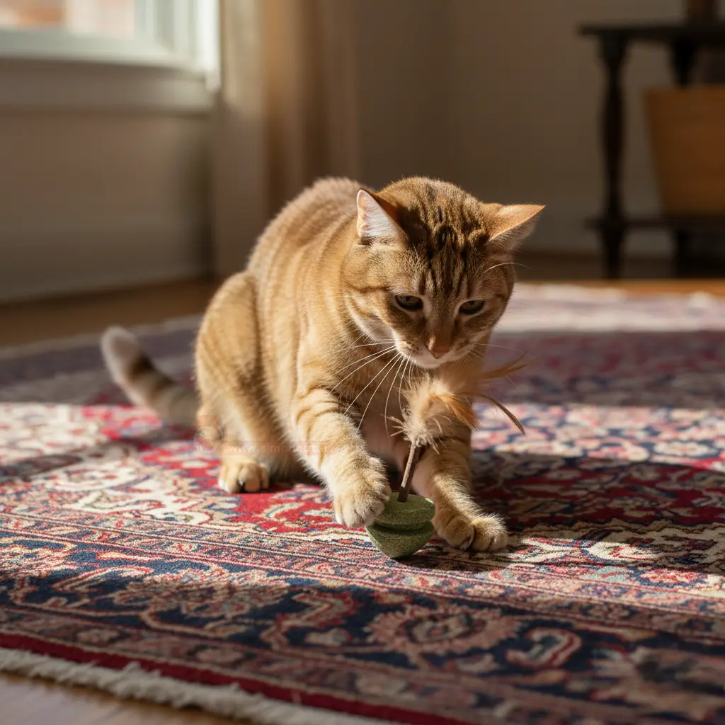 مشخصات اسباب بازی گربه فرفره کت نیپ دار