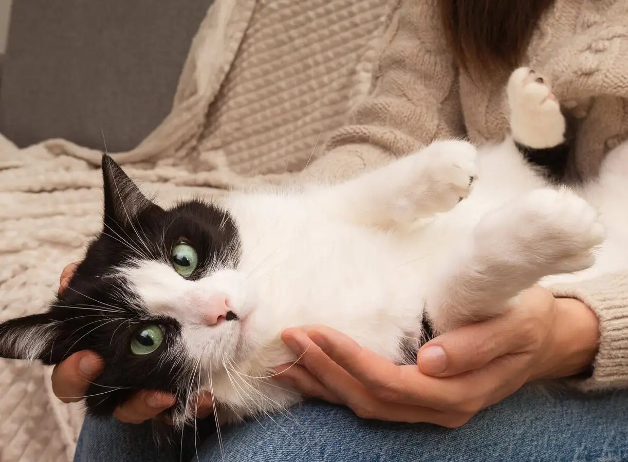 نوازش گربه