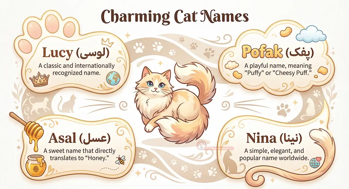 اسم گربه ایرانی بامزه ماده