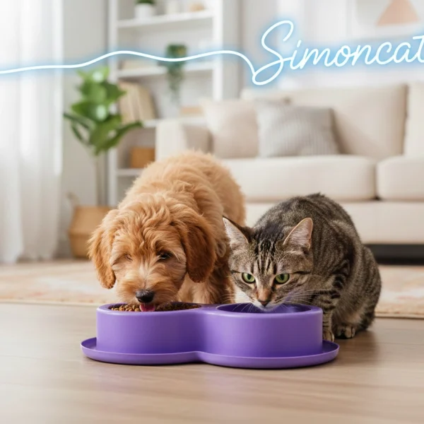 ظرف آب و غذای سگ و گربه