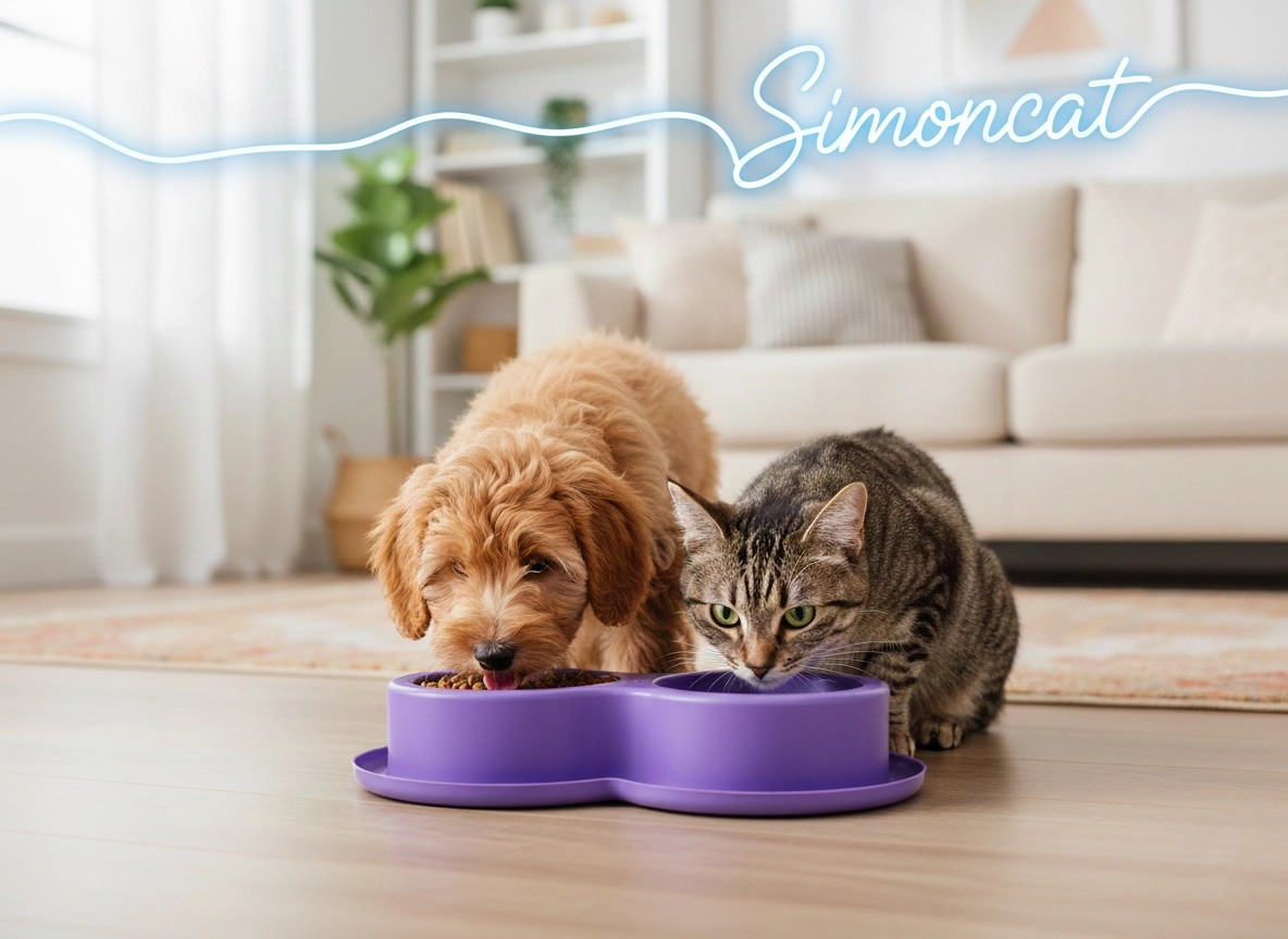 ظرف آب و غذای سگ و گربه